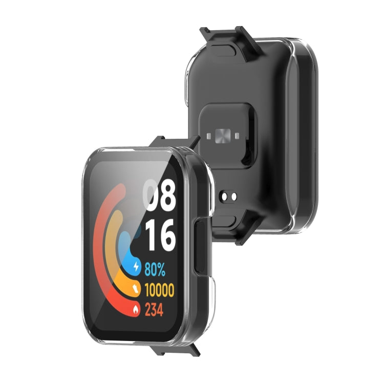 For Xiaomi Redmi Watch 2 Lite PC Toughened Film All-in-One Full-Enclosed Case(Black) - Watch Cases by buy2fix | Online Shopping UK | buy2fix