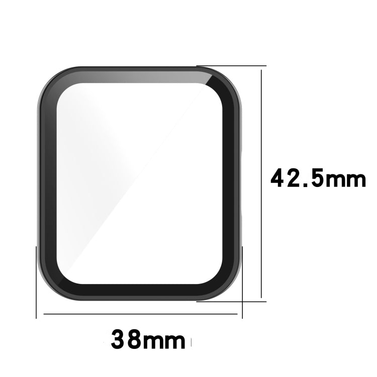 For Xiaomi Redmi Watch 2 Lite PC Toughened Film All-in-One Full-Enclosed Case(Black) - Watch Cases by buy2fix | Online Shopping UK | buy2fix