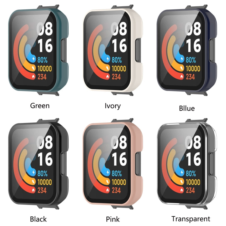 For Xiaomi Redmi Watch 2 Lite PC Toughened Film All-in-One Full-Enclosed Case(Black) - Watch Cases by buy2fix | Online Shopping UK | buy2fix