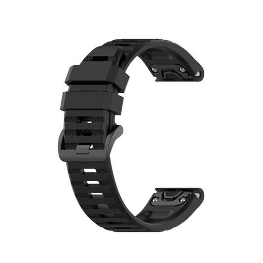For Garmin Approach s62 Silicone Watch Band(Black) - Watch Bands by buy2fix | Online Shopping UK | buy2fix