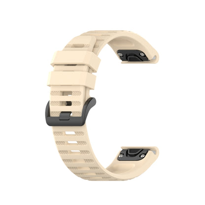 For Garmin Approach s62 Silicone Watch Band(Beige) by buy2fix
