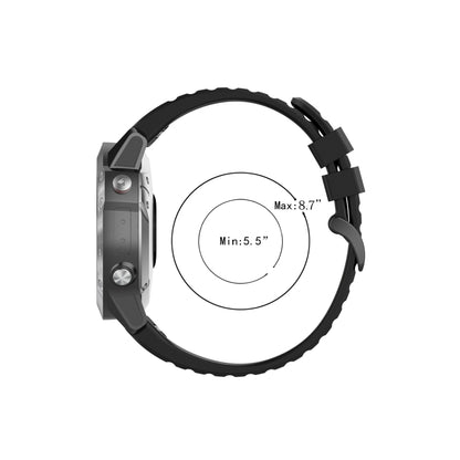For Garmin Approach s62 Silicone Watch Band(Black) - Watch Bands by buy2fix | Online Shopping UK | buy2fix