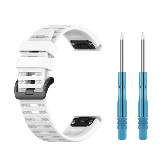 For Garmin Approach s60 Silicone Watch Band(White) - Watch Bands by buy2fix | Online Shopping UK | buy2fix