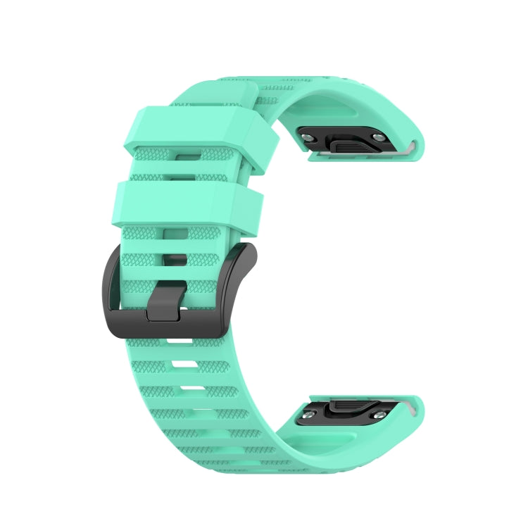For Garmin Fenix 3 Sapphire Version 26mm Silicone Watch Band(Lake blue) - Watch Bands by buy2fix | Online Shopping UK | buy2fix