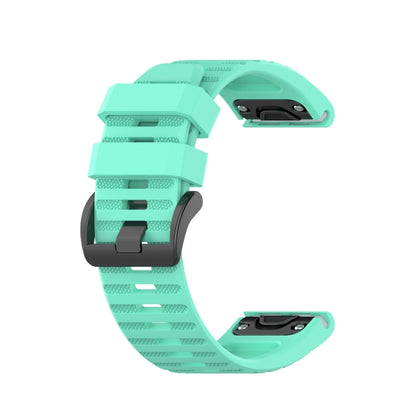 For Garmin Fenix 3 Sapphire Version 26mm Silicone Watch Band(Lake blue) - Watch Bands by buy2fix | Online Shopping UK | buy2fix