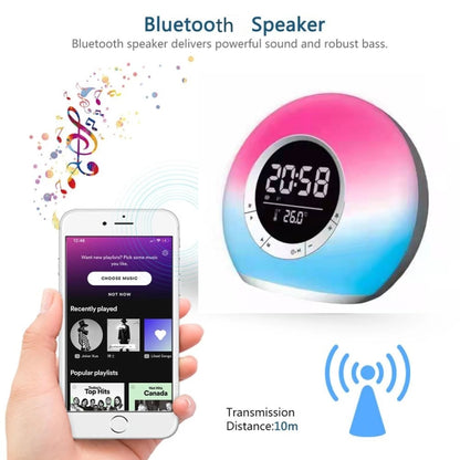 P11 LED Atmosphere Light Bluetooth Speaker with Alarm & Temperature Display - Desktop Speaker by buy2fix | Online Shopping UK | buy2fix