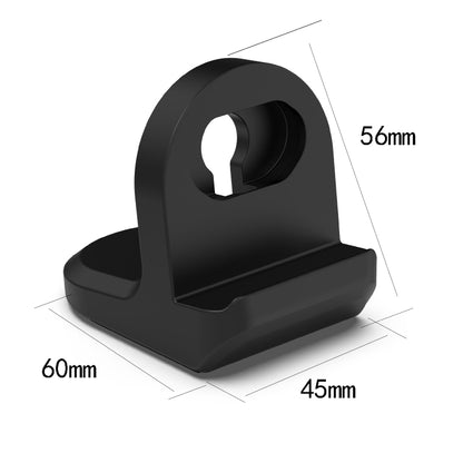 For Amazfit GTR 2 Smartwatch Silicone Charging Bracket(Black) - Smart Wear by buy2fix | Online Shopping UK | buy2fix