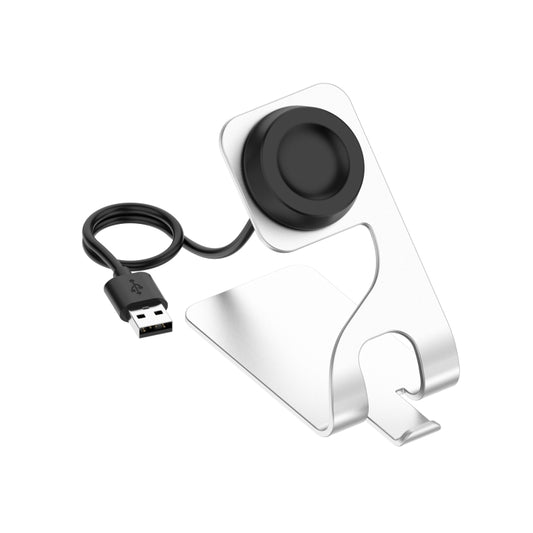 For Huawei Watch GT3 Rotatable Magnetic Metal Charging Base(Silver) - Charger by buy2fix | Online Shopping UK | buy2fix