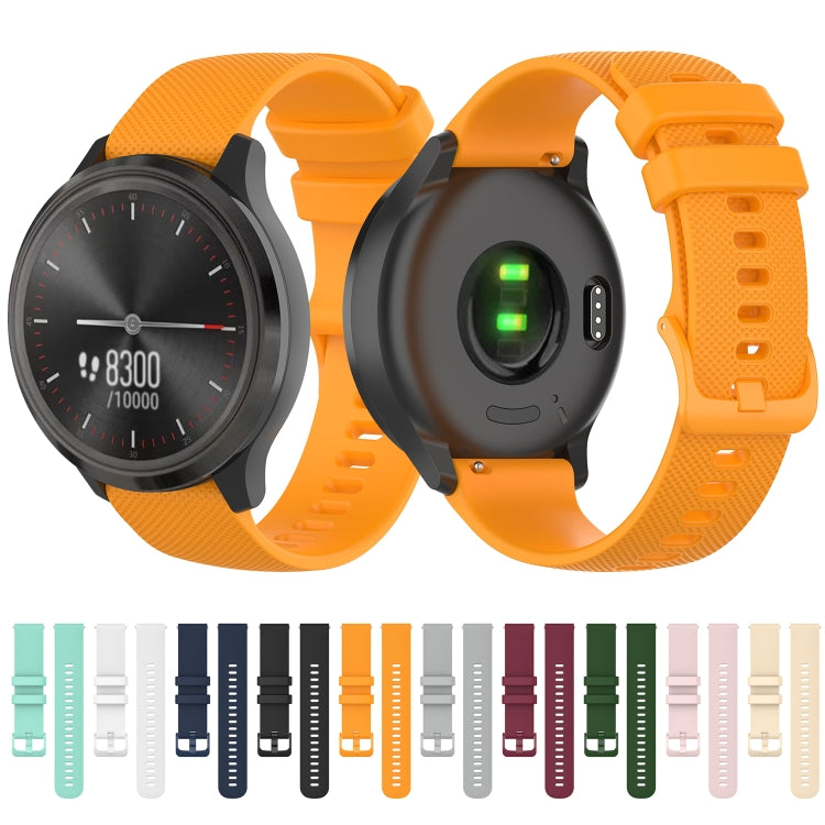 For Huawei Watch GT3 42mm Checkered Silicone Watch Band(Black) by buy2fix