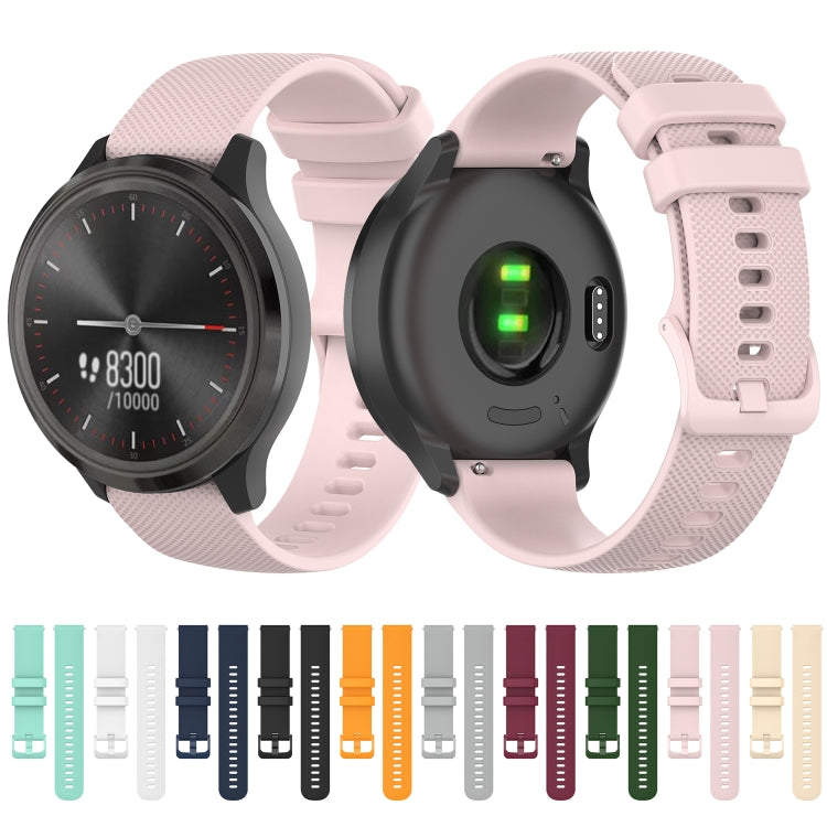 For Huawei Watch GT 2 46mm 22mm Checkered Silicone Watch Band(Grey) by buy2fix