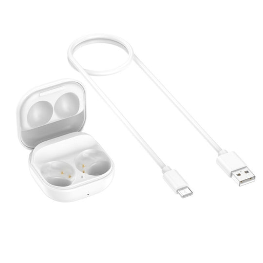 2 pièces pour boîtier de chargement d'écouteurs sans fil Samsung Galaxy Buds2 SM-177 (blanc)