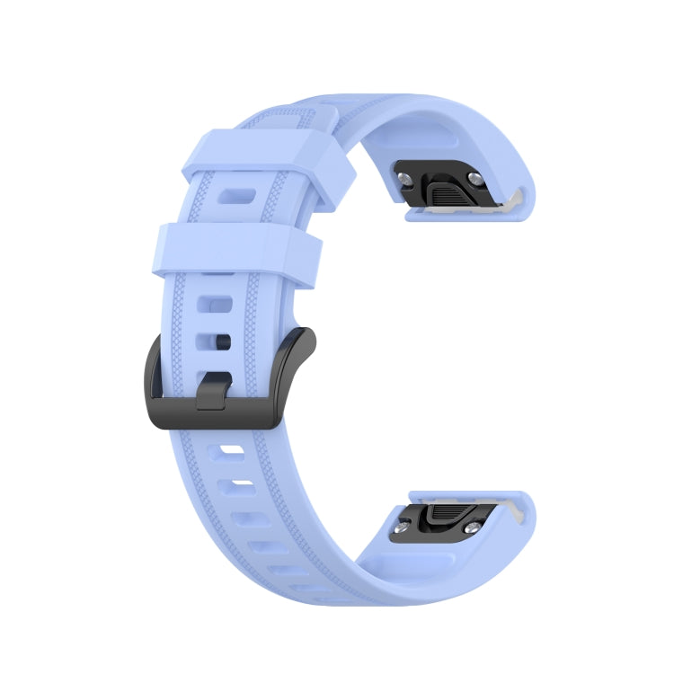 For Garmin Fenix 7S 20mm Solid Color Silicone Quick Release Watch Band(Chrysanthemum Blue) - Watch Bands by buy2fix | Online Shopping UK | buy2fix
