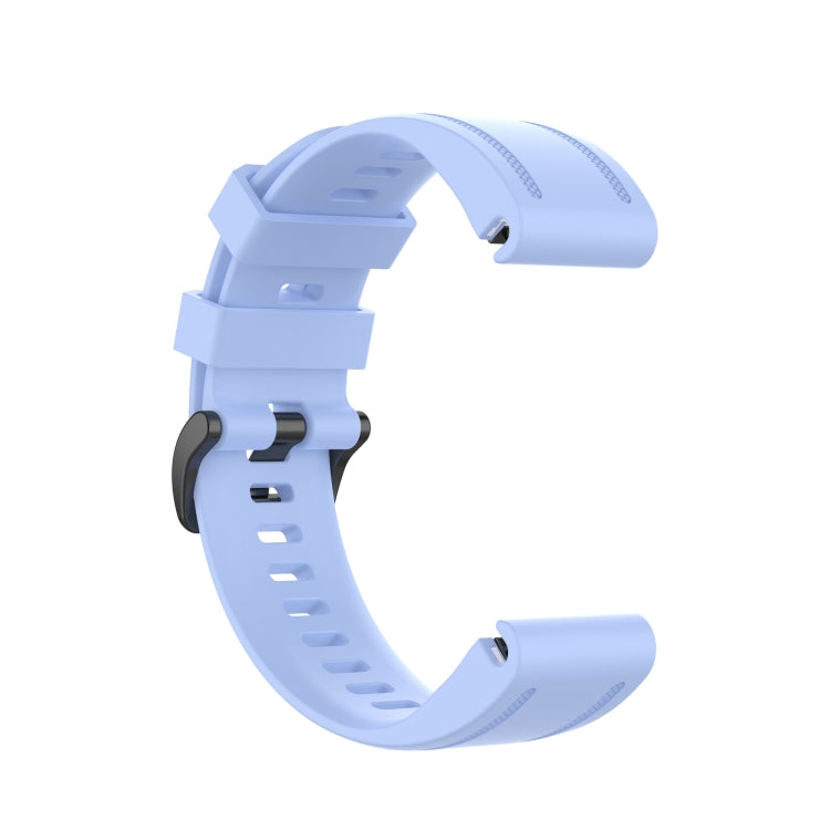 For Garmin Fenix 7S 20mm Solid Color Silicone Quick Release Watch Band(Chrysanthemum Blue) - Watch Bands by buy2fix | Online Shopping UK | buy2fix