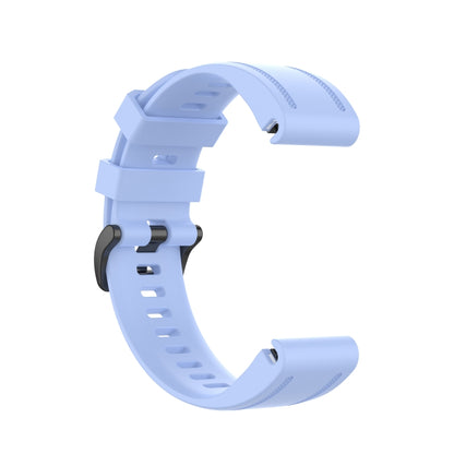 For Garmin Fenix 7S 20mm Solid Color Silicone Quick Release Watch Band(Chrysanthemum Blue) - Watch Bands by buy2fix | Online Shopping UK | buy2fix