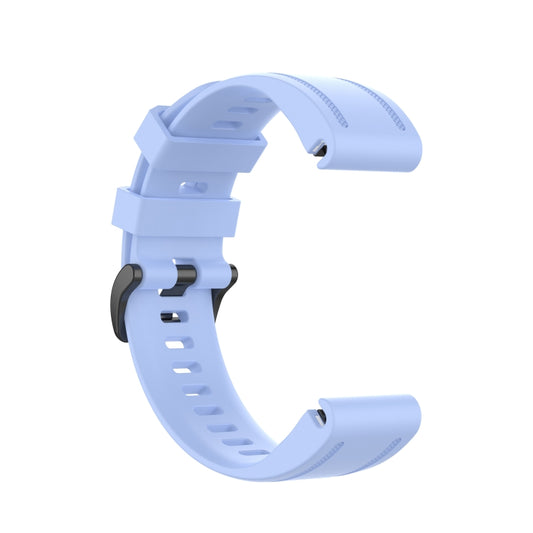 For Garmin Fenix 7S 20mm Solid Color Silicone Quick Release Watch Band(Chrysanthemum Blue) - Watch Bands by buy2fix | Online Shopping UK | buy2fix