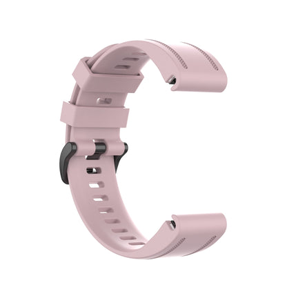 For Garmin Fenix 7S 20mm Solid Color Silicone Quick Release Watch Band(Rose Pink) - Watch Bands by buy2fix | Online Shopping UK | buy2fix