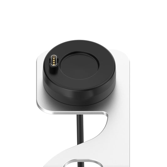 For Garmin Fenix 7 Smart Watch Metal Charger Stand(Silver) - Charger by buy2fix | Online Shopping UK | buy2fix