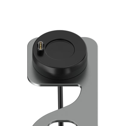 For Garmin Fenix 7S Smart Watch Metal Charger Stand(Gray) - Charger by buy2fix | Online Shopping UK | buy2fix