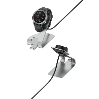 For Garmin Fenix 7S Smart Watch Metal Charger Stand(Gray) - Charger by buy2fix | Online Shopping UK | buy2fix