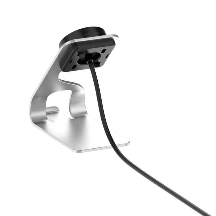 For Garmin Fenix 7X Smart Watch Metal Charger Stand(Silver) - Charger by buy2fix | Online Shopping UK | buy2fix