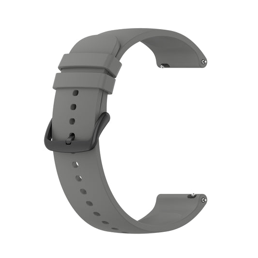 For Garmin Venu 2 Plus 20mm Solid Color Silicone Watch Band(Dark Gray) - Watch Bands by buy2fix | Online Shopping UK | buy2fix