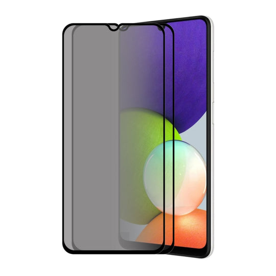 2 PCS For Samsung Galaxy A22 4G ENKAY 28 Degree Anti-peeping Tempered Glass Full Screen Film