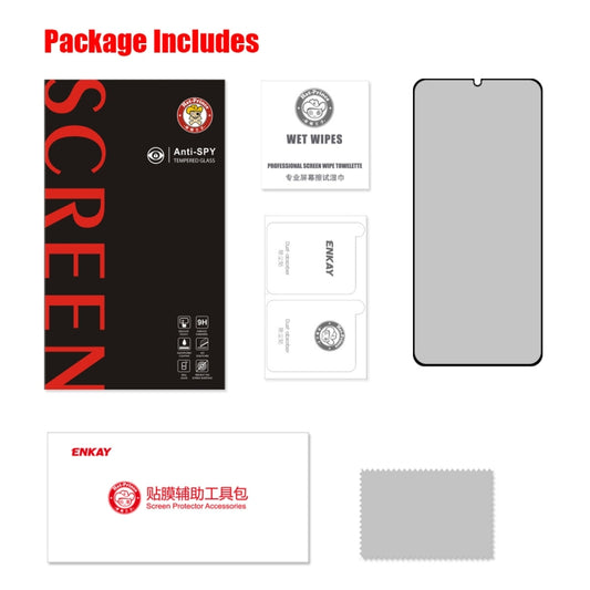 1 PCS For Samsung Galaxy F42 5G ENKAY 28 Degree Anti-peeping Tempered Glass Full Screen Film - Galaxy Tempered Glass by ENKAY | Online Shopping UK | buy2fix