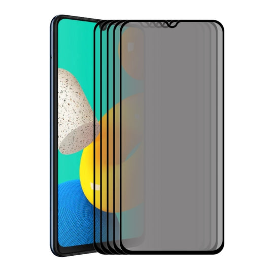 5 PCS For Samsung Galaxy M32 4G ENKAY 28 Degree Anti-peeping Tempered Glass Full Screen Film
