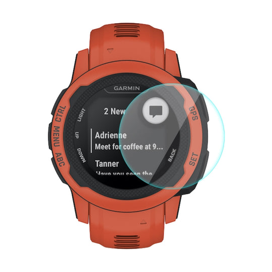 1 PC ENKAY 0.2mm 9H Tempered Glass Screen Protector Watch Film For Garmin Instinct 2S