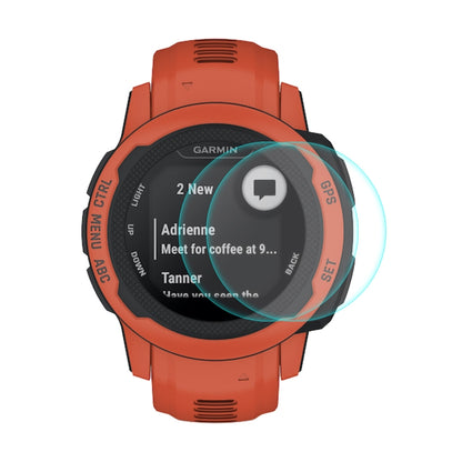2 PCS ENKAY 0.2mm 9H Tempered Glass Screen Protector Watch Film For Garmin Instinct 2S - Screen Protector by ENKAY | Online Shopping UK | buy2fix