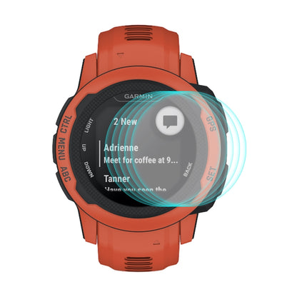 5 PCS ENKAY 0.2mm 9H Tempered Glass Screen Protector Watch Film For Garmin Instinct 2S - Screen Protector by ENKAY | Online Shopping UK | buy2fix