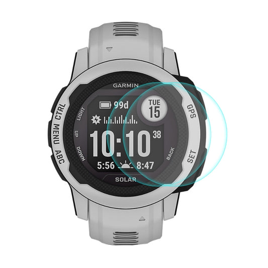 2 PCS ENKAY 0.2mm 9H Tempered Glass Screen Protector Watch Film For Garmin Instinct 2 - Screen Protector by ENKAY | Online Shopping UK | buy2fix