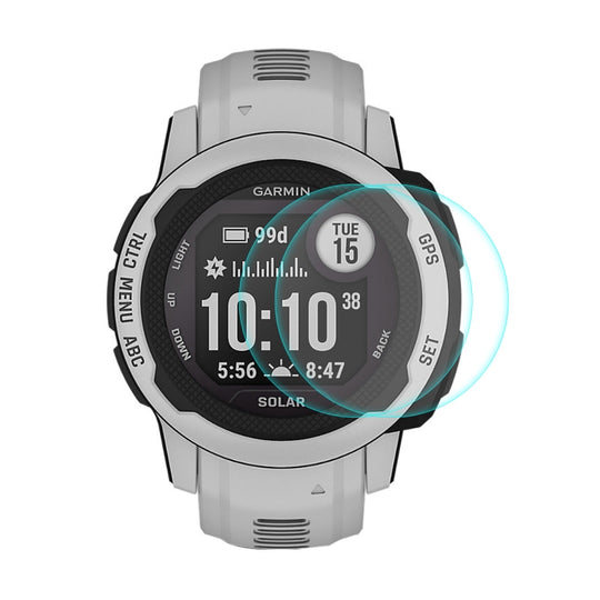 2 PCS ENKAY 0.2mm 9H Tempered Glass Screen Protector Watch Film For Garmin Instinct 2