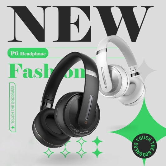 P6 Bluetooth 5.1 Wireless Stereo Headset with Microphone(Black) - Headset & Headphone by buy2fix | Online Shopping UK | buy2fix