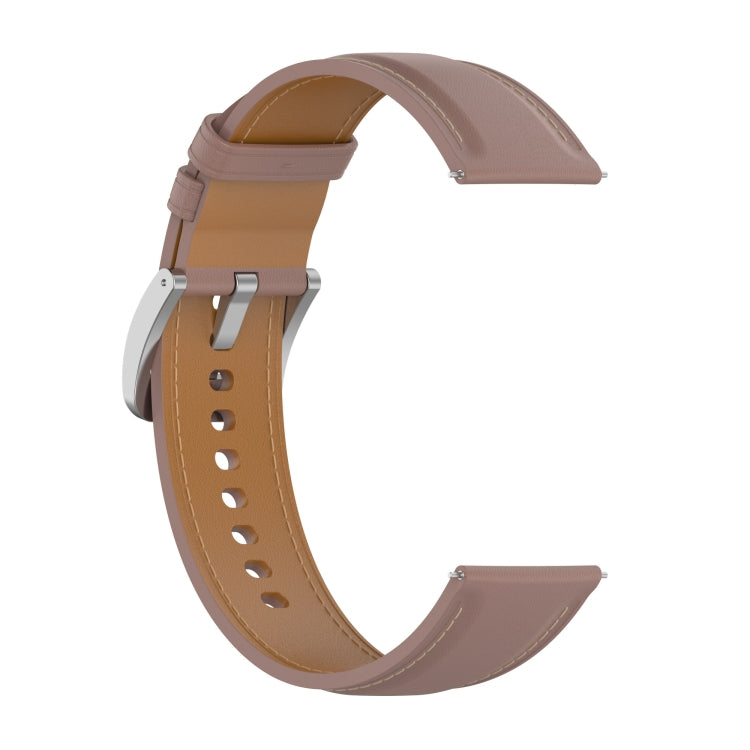 For Huawei Watch GT 3 42mm Calf Texture Sewing Thread Watch Band (Pink) by buy2fix