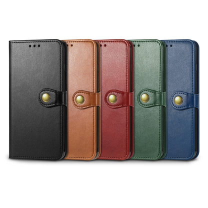 For TCL 10L Solid Color Leather Buckle Phone Case(Blue) - TCL by buy2fix | Online Shopping UK | buy2fix