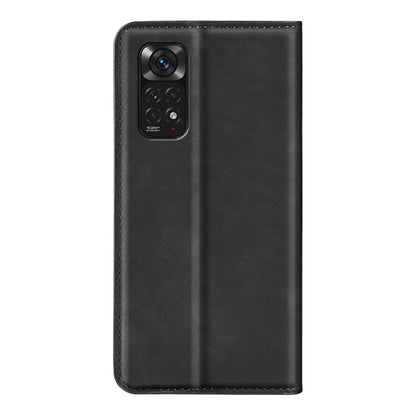 For Xiaomi Redmi Note 11 4G / Note 11S Retro-skin Magnetic Suction Leather Phone Case(Black) by buy2fix