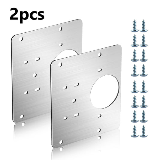 Hinge Repair Plate Cabinet Stainless Steel Hinge Repair Plate - Furniture Accessories by buy2fix | Online Shopping UK | buy2fix