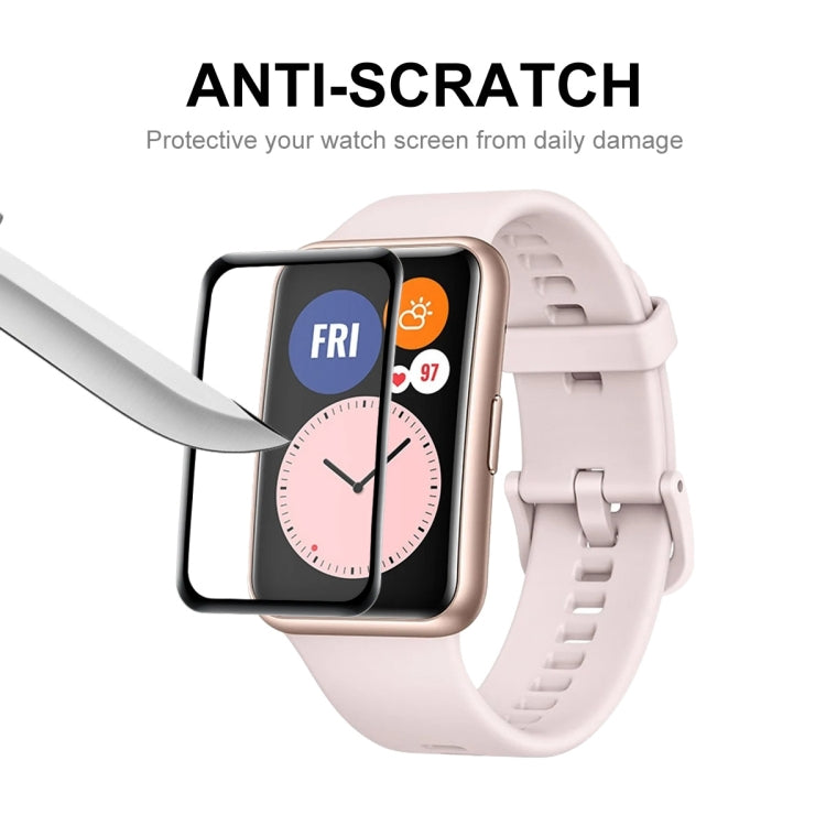 2 PCS ENKAY 3D Full Coverage Soft PC Edge + PMMA HD Screen Protector Film For Huawei Watch Fit by ENKAY
