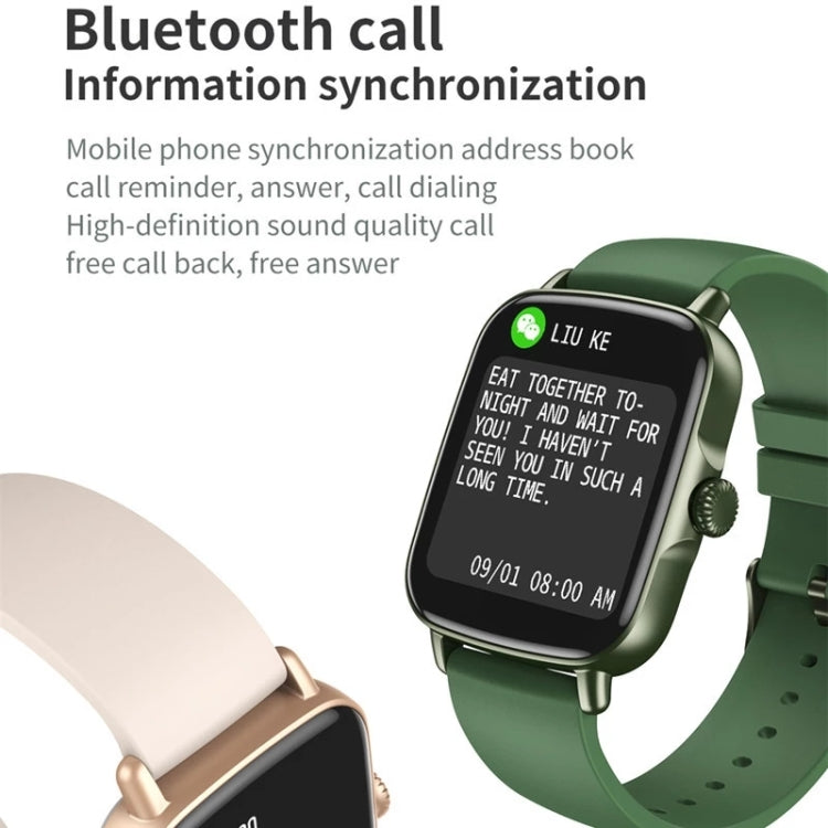 AW18 1.69inch Color Screen Smart Watch, Support Bluetooth Call / Heart Rate Monitoring(Blue) by buy2fix