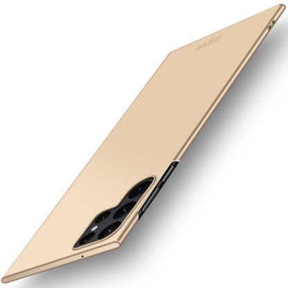 For Samsung Galaxy S22 Ultra 5G MOFI Frosted PC Ultra-thin Hard Case(Gold) - Galaxy S22 Ultra 5G Cases by MOFI | Online Shopping UK | buy2fix