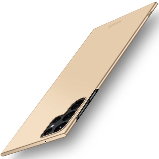 For Samsung Galaxy S22 Ultra 5G MOFI Frosted PC Ultra-thin Hard Case(Gold) - Galaxy S22 Ultra 5G Cases by MOFI | Online Shopping UK | buy2fix