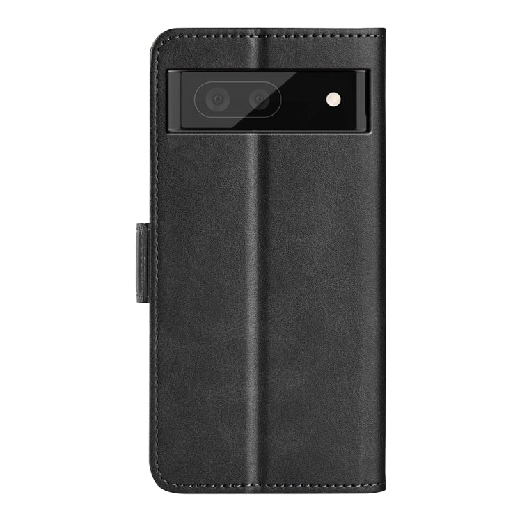 For Google Pixel 7 Pro Dual-side Magnetic Buckle Leather Phone Case(Black) - Google Cases by buy2fix | Online Shopping UK | buy2fix