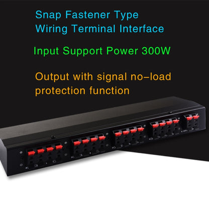 100W 1 In 8 Out Power Amplifier Box Distribute Switcher Loudspeaker -  by buy2fix | Online Shopping UK | buy2fix