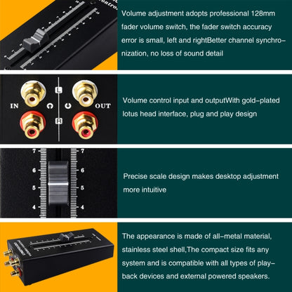 Passive Preamp Source Loudspeaker Box RCA No Power Volume Adjustment Controller -  by buy2fix | Online Shopping UK | buy2fix
