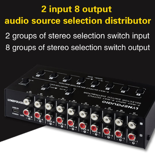 2 In 8 Out RCA Audio Frequency Signal Select Switch Distributor -  by buy2fix | Online Shopping UK | buy2fix
