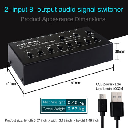 2 In 8 Out RCA Audio Frequency Signal Select Switch Distributor -  by buy2fix | Online Shopping UK | buy2fix