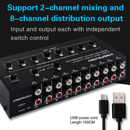 2 In 8 Out RCA Audio Frequency Signal Select Switch Distributor -  by buy2fix | Online Shopping UK | buy2fix