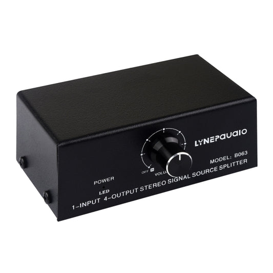 1 In 4 Out Audio Frequency Signal Distribute Device Non Consumption Output RCA Interface -  by buy2fix | Online Shopping UK | buy2fix