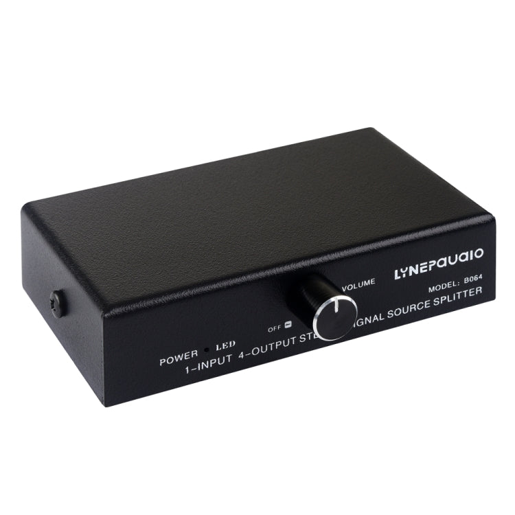 1 In 4 Out Audio Frequency Signal Splitter Distribute Device, Non Consumption, 3.5mm Interface Output -  by buy2fix | Online Shopping UK | buy2fix